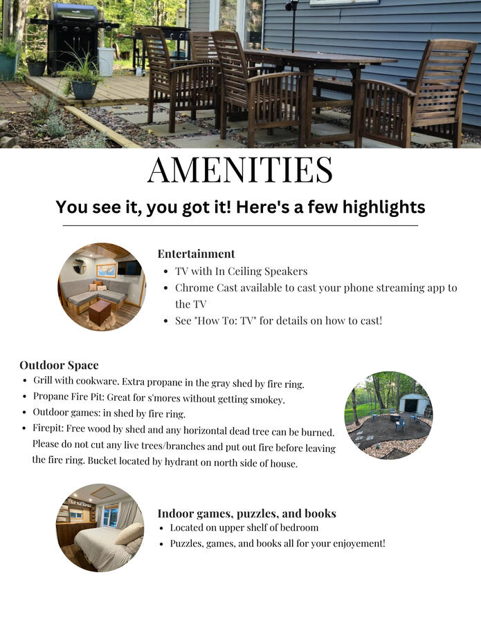 Amenities List