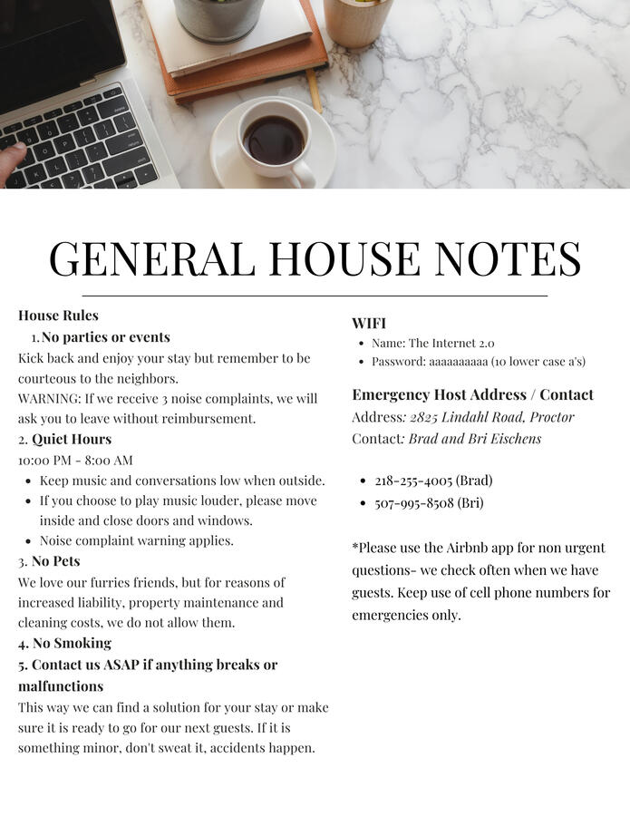 General House Notes
